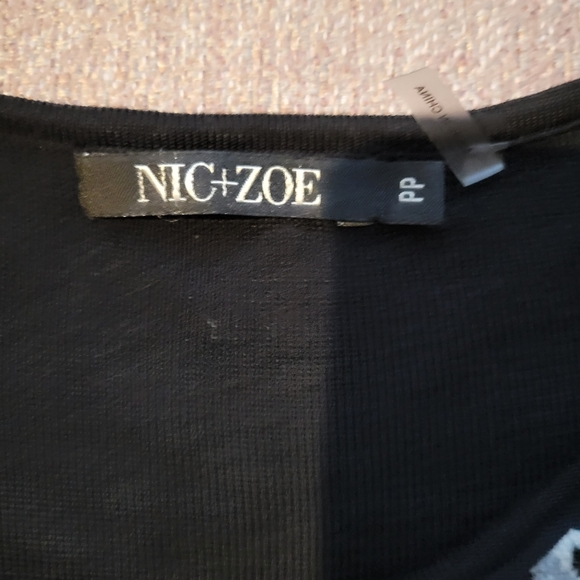 Nic + Zoe Leopard Print Cre Sweater SZ PP - Picture 3 of 4